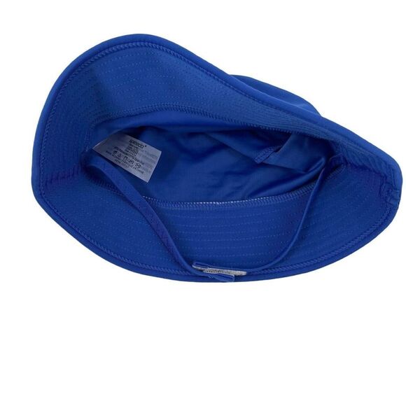 Speedo Bucket Hat Kids L/XL Blue Shark UV 50 Sun Protection Beach Chin Strap Cap - Picture 4 of 6